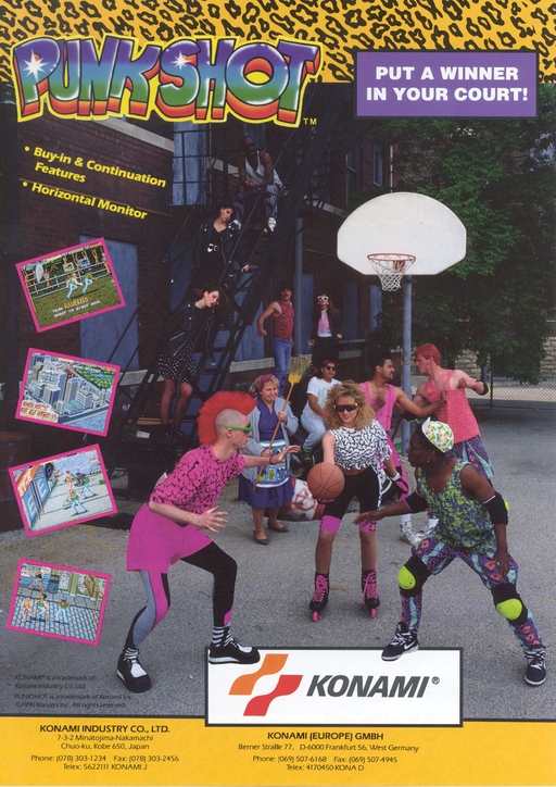 Punk Shot (US 2 Players) Arcade Game Cover